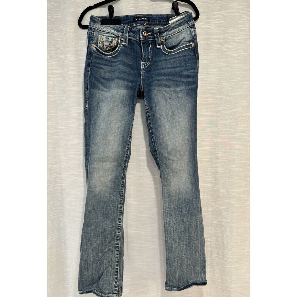 Vigoss Jeans Embellished Bling Women’s Size 4, Bootcut Length
